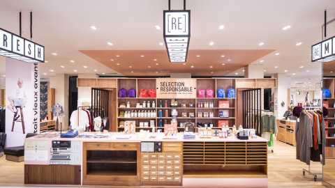 Au troisième étage du magasin Haussmann, les clients peuvent découvrir l’espace (re)store. - © Galeries Lafayette