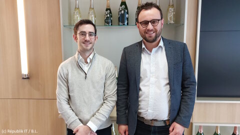 De gauche à droite : Victor Azria (JCDecaux) et Romain Nio (Pernod Ricard). - © Républik IT / B.L.