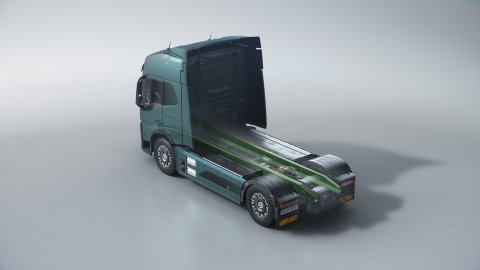 Volvo sort le camion en acier zéro carbone