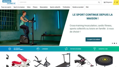 L’offre Seconde Vie de Decathlon est désormais nationalement disponible. - © D.R.