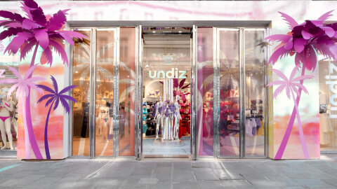 Le magasin d’Opéra s’est transformé en pop-up store éphémère dédié uniquement à l’univers du bain. - © D.R.