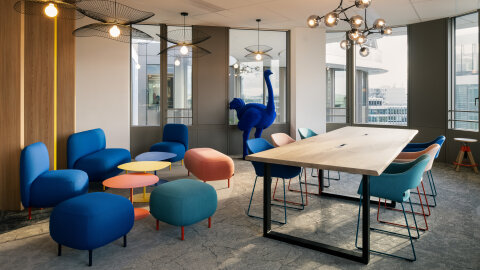 Samsung France a déménagé son siège social au sein de l’immeuble So Pop. - © Thibaud Poirier pour Parella