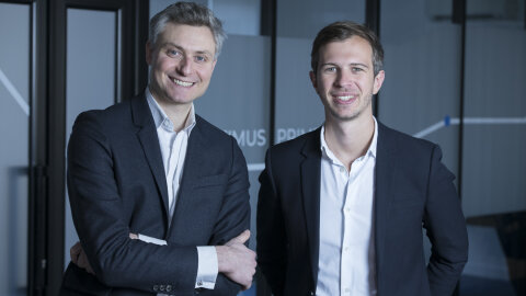 Deux des co-fondateurs : Pierre Khoury (CEO) et Lucien Besse (COO). - © Thomas Deron