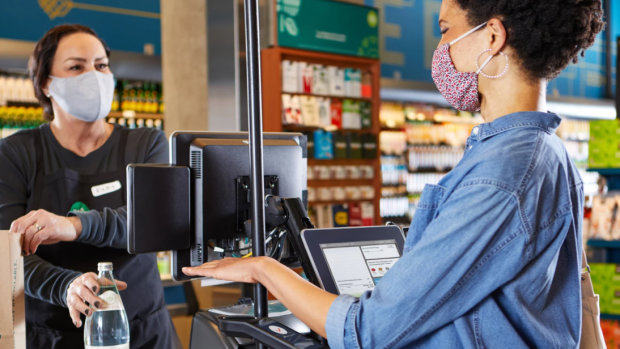 Amazon indique le paiement par la paume de la main prend moins d’une seconde. - © Amazon