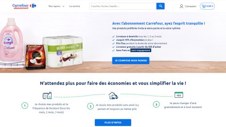 Le service d’achats par abonnement se fait sur un site dédié, avec 400 références accessibles. - © D.R.