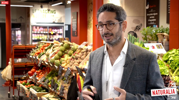 Allon Zeitoun, lors d’une conférence digitale, a annoncé, entre autres, le partenariat avec Ocado. - © D.R.