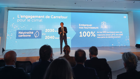 Carrefour s’engage et veut entrainer ses fournisseurs avec lui, dans la trajectoire 1,5°. - © Républik Retail / CC
