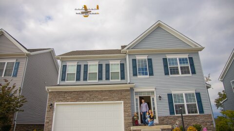 Les tests de livraisons commerciales par drone se multiplient aux Etats-Unis.   - © Wing