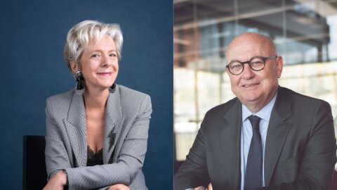 Béatrice Cuif-Mathieu et Philippe Pasquet, nouveaux co-présidents d’Unime - © D.R.