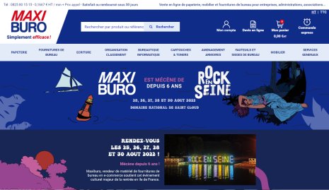 Maxiburo communique sur son site au sujet du partenariat avec Rock en Seine. - © Maxiburo