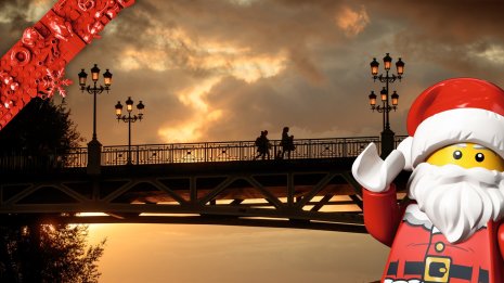 Lego a organisé une opération caritative « faites un vœu » sur le Pont Saint-Pierre à Toulouse - © The Lego Group