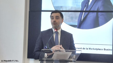 Laurent Saint-Martin, directeur général de Business France, à la présentation de la marketplace. - © Républik IT / B.L.
