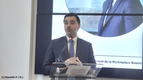 Laurent Saint-Martin, directeur général de Business France, à la présentation de la marketplace. - © Républik IT / B.L.