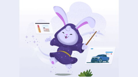 Ce charmant petit lapin magicien est la mascotte associée à Genie de Salesforce. - © Salesforce