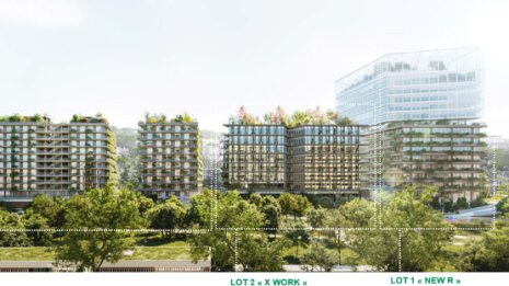 Le futur quartier développé par BNP Paribas Real Estate et Eiffage Immobilier sur le Trapèze. - © Chartier Dalix / BIG / AAVP / ECDM