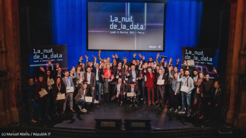 La première Nuit de la Data a eu lieu le 6 février 2023 au Théâtre de La Madeleine. - © Manuel Abella / Républik IT