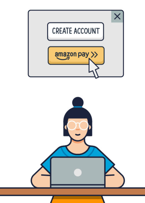 Tous les clients Amazon disposent d’un compte Amazon Pay. - © Amazon