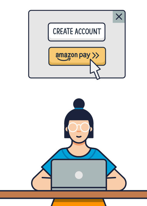 Tous les clients Amazon disposent d’un compte Amazon Pay. - © Amazon