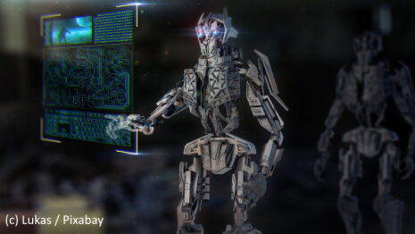 L’IA est encore souvent vue comme un avatar de Terminator.  - © Lukas / Pixabay