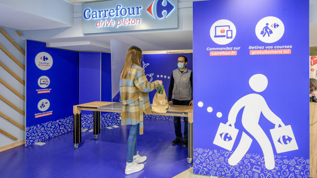 Carrefour annonce avoir pris des parts de marché e-commerce alimentaire en 2021 sur tous les canaux. - © Carrefour