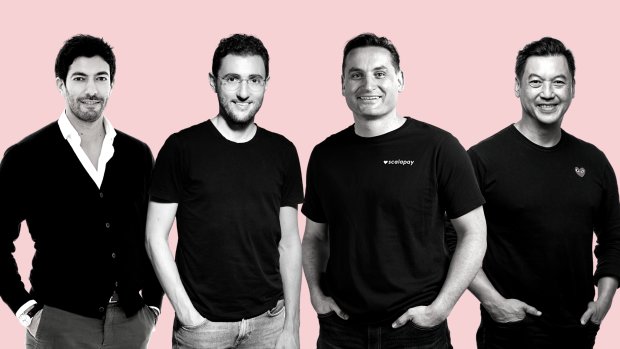 (De gauche à droite) Raffaele Terrone, Simone Mancini, Johnny Mitresvki, Pingki Houang. - © Scalapay