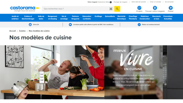 Castorama a réussi à générer 1,2 millions d’opportunités commerciales via des push web et app. - © Castorama