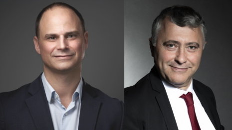 De gauche à droite : Jérôme Durand (DG de Républik IT) et Bertrand Lemaire (rédacteur-en-chef). - © D.R.