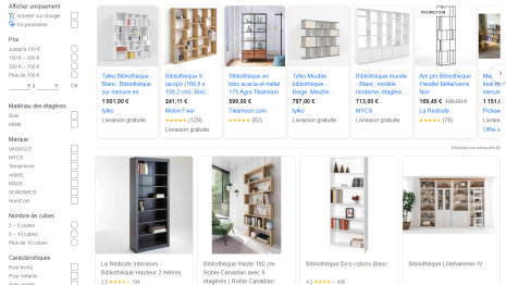 Google Shopping permet d’obtenir depuis le moteur de recherche les informations produits. - © D.R.