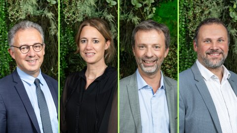 De g. à d. : Olivier Schoentjes, Myriam Diguet, Christophe Mailhé et David Guerra.  - © Sabrina Budon