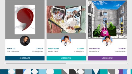 Monoprix met en vente 2 collections de NFT en collaboration avec Yazid Ichemrahen et Vincent Darré. - © Monoprix