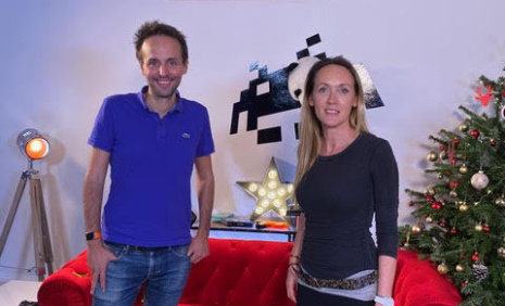 Thomas Rudelle, directeur marketing digital du groupe Carrefour, et Sergine Dupuy, directrice général de Quidol. - © Carrefour