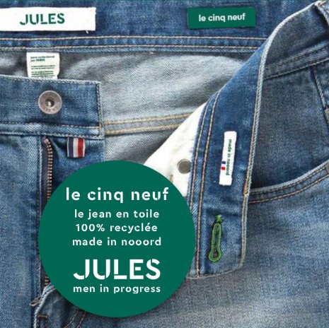 Le jeans made in France sera vendu 59,59 euros, soit 10 euros de plus que le coeur de l’offre jeans de Jules. - © Fashion Cube
