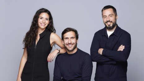  Estelle Giuly (gauche),Marc-Antoine Lacroix (centre) et Romain Libeau (droite) - © D.R.