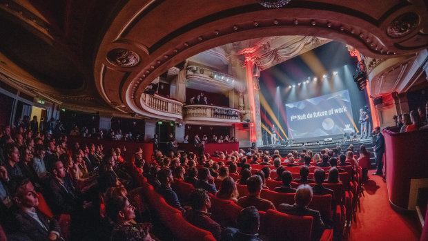 Le théâtre de la Madeleine a fait le plein pour la cérémonie de la première édition de la Worknight. - © Manuel Abella