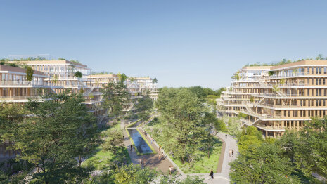 Arboretum, porté par WO2, sera le plus grand campus de bureaux construit en bois massif d’Europe. - © WO2 - Arboretum