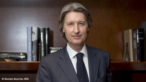 Jean-Charles Decaux est co-directeur général de JCDecaux. - © Romain Beurrier, RÉA.