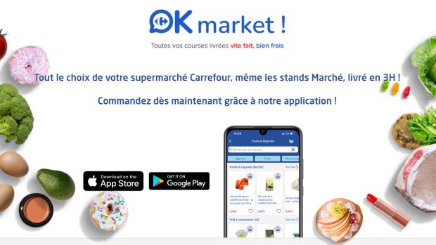 OK Market !, un service de personal shopping accessible, à l’image du phénomène Instacart. - © D.R.