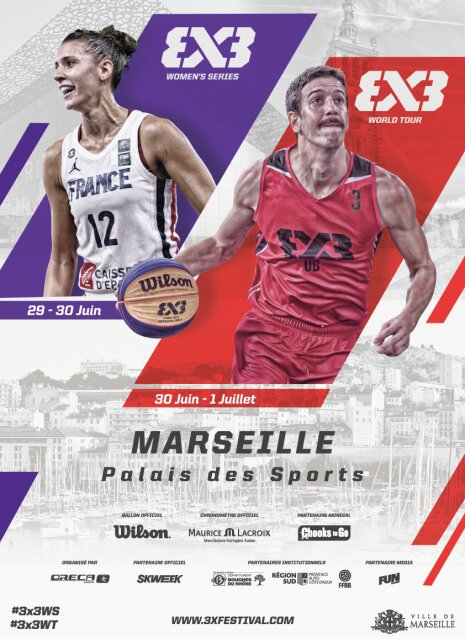 Marseille se transforme en temple du basket 3x3 pendant 3 jours  - © D.R.