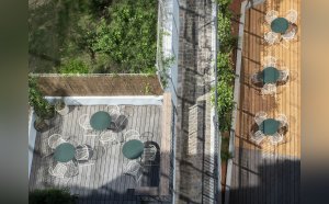 La terrasse extérieure © Design My Camp