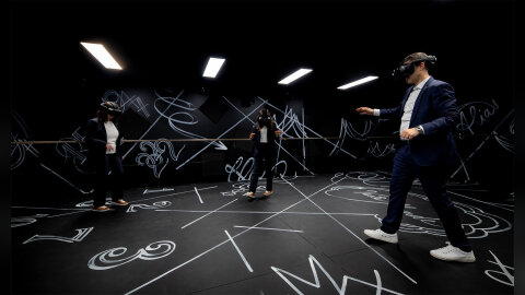 Mobilis, une création visuelle, sonore et sensorielle qui utilise la réalité virtuelle - © Arnaud Koncina