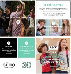Prêt-à-vivre est la nouvelle identité de marque Gémo. - © D.R.