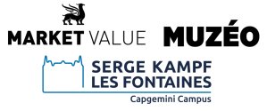 Logos de Market Value & Muzéo & Serge Kampf Les Fontaines © Market Value/Muzéo/Capgemini