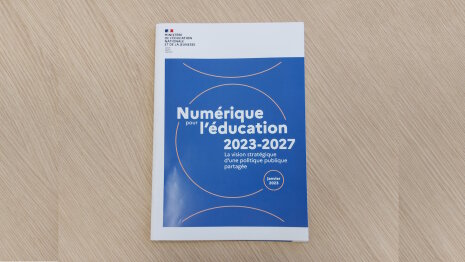 « Numérique pour l’éducation 2023-2027 » a été publié en janvier 2023. - © D.R.
