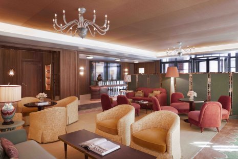 Lobby de l’Hôtel Barrière Fouquet’s New York - © Matthieu Salvaing