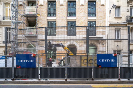 L’entrée du futur siège de Covivio rue de Madrid - © Covivio