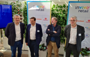 L'équipe dirigeante d’Invivo Retail : Guillaume Dumarché (DGA), Guillaume Darrasse (DG), Vincent Avignon (DGA) et Frédéric Jacquot (DGA) - © Républik Retail