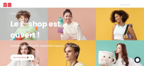 Miniso vient d’ouvrir son site e-commerce. - © D.R.