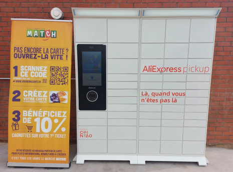 70 casiers de retrait seront installés près des supermarchés Match. - © AliExpress