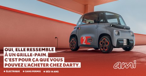 La vente des Citroën Ami chez Fnac Darty est un vrai succès commercial selon Benoït Jaubert et l’offre va prochainement s'élargir. - © D.R.