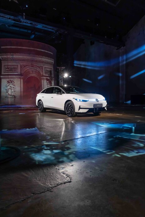 Dix nouveaux modèles électriques (dont ID.7 ici) seront lancés sur le marché à 2026. - © The Good Click / Volkswagen